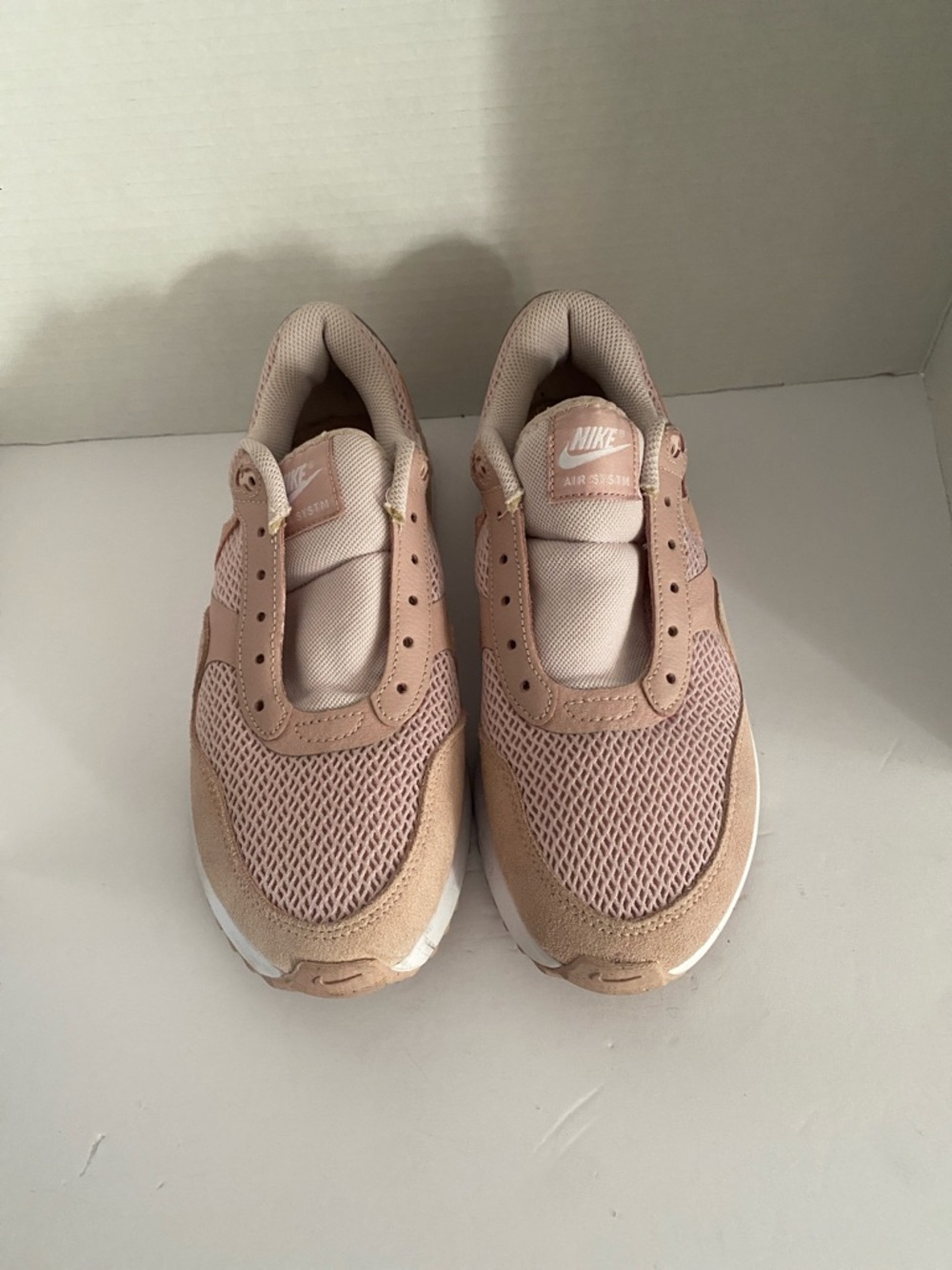Nike Kids Pink Mesh and Suede Sneakers
